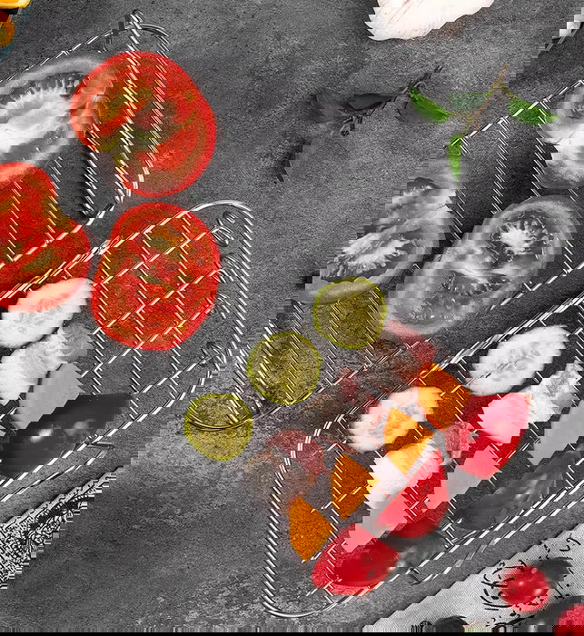 Inde Rejilla Rectangular Airfryer con 4 Pinchos 20 cm x 14.5 cm x 8 cm (12 Unidades)