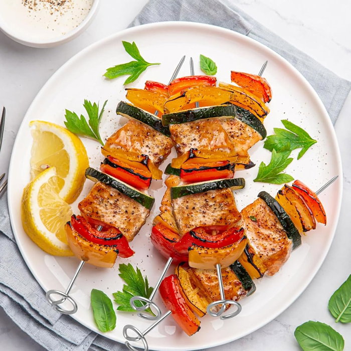 Inde Rejilla Rectangular Airfryer con 4 Pinchos 20 cm x 14.5 cm x 8 cm (12 Unidades)