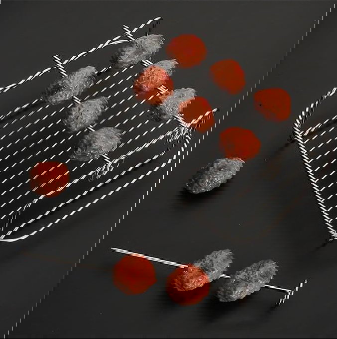 Inde Rejilla Rectangular Airfryer con 4 Pinchos 20 cm x 14.5 cm x 8 cm (12 Unidades)