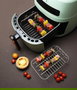 Inde Rejilla Rectangular Airfryer con 4 Pinchos 20 cm x 14.5 cm x 8 cm (12 Unidades)