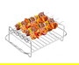 Inde Rejilla Rectangular Airfryer con 4 Pinchos 20 cm x 14.5 cm x 8 cm (12 Unidades)