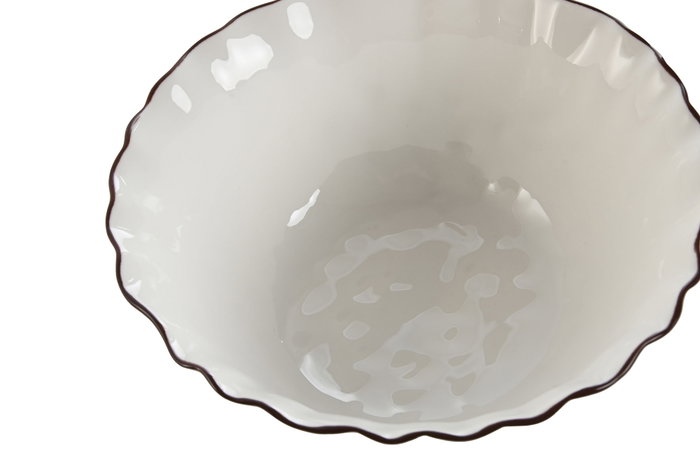DKD Home Decor Ensaladera de Porcelana Blanca Louvre Loving 24 DKD Home Decor Ensaladera de Porcelana Blanca Louvre Loving 24