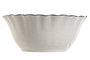 DKD Home Decor Ensaladera de Porcelana Blanca Louvre Loving 24