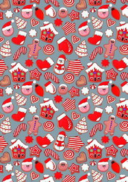 BASIKA Papel de Regalo Navideño en Bobina 31 cm x 80 m
