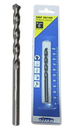 SIFER Broca para Porcelánico 6 x 100 mm con Punta de Carburo