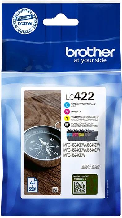 Brother LC422VAL Multipack de 4 Cartuchos de Tinta Brother LC422VAL Multipack de 4 Cartuchos de Tinta