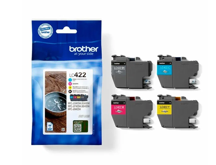 Brother LC422VAL Multipack de 4 Cartuchos de Tinta (BK/C/M/Y) Brother LC422VAL Multipack de 4 Cartuchos de Tinta (BK/C/M/Y)