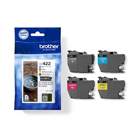 Brother LC422VAL Multipack de 4 Cartuchos de Tinta (BK/C/M/Y) Brother LC422VAL Multipack de 4 Cartuchos de Tinta (BK/C/M/Y)