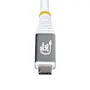 StartTech Cable USB4 Gen 4x2 USB-C a USB-C 1m CC1M80GUSB4CABLEW - Hasta 80 Gbps, 240W EPR PD 3.1, Vídeo 8K/120Hz, Compatible Thunderbolt 4, Certificado USB-IF, Blanco