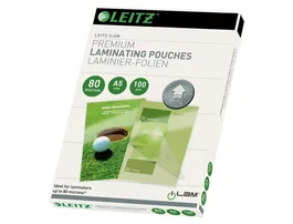 Leitz Bolsa de Plastificar DIN A5 80 mc Caja de 100 Unidades
