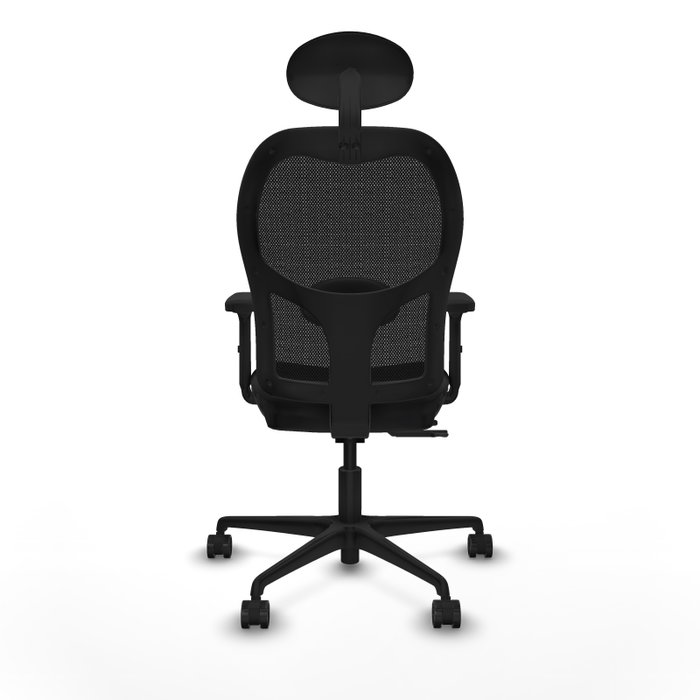 PIQUERAS Y CRESPO Silla de oficina Jorquera con mecanismo Sincro/Traslack, Similpiel Negro