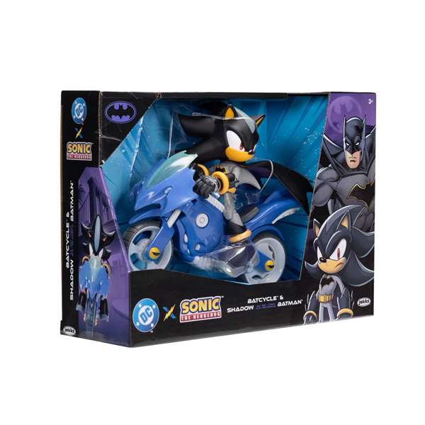 Jakks Pacific Figura Shadow con Batmovil Sonic The Hedgehog 12cm DC Comics