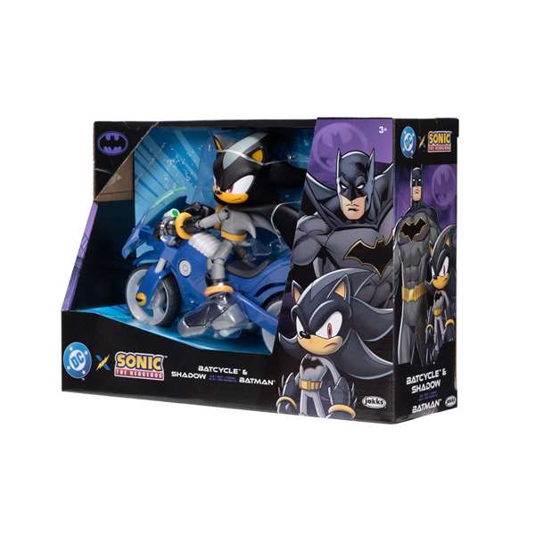 Jakks Pacific Figura Shadow con Batmovil Sonic The Hedgehog 12cm DC Comics