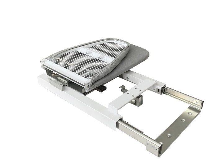 HERRAJES ALK Tabla de Planchar Serie Óptima Extraíble, Abatible y Giratoria para Muebles y Cajones 400x160mm HERRAJES ALK Tabla de Planchar Serie Óptima Extraíble, Abatible y Giratoria para Muebles y Cajones 400x160mm
