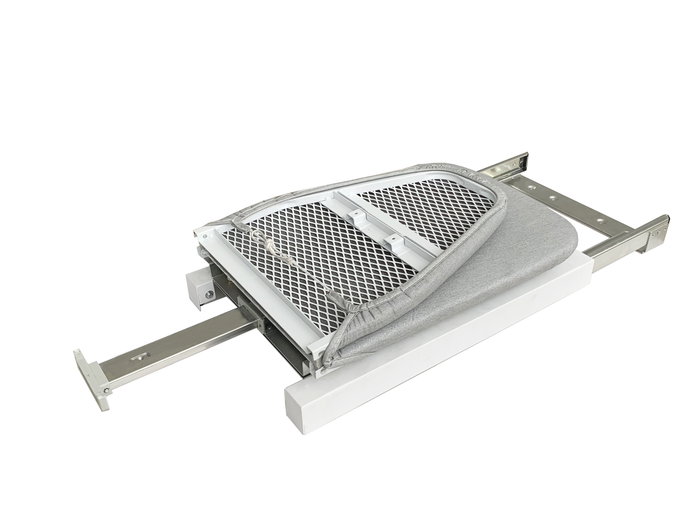 HERRAJES ALK Tabla de Planchar Serie Óptima Extraíble, Abatible y Giratoria para Muebles y Cajones 400x160mm HERRAJES ALK Tabla de Planchar Serie Óptima Extraíble, Abatible y Giratoria para Muebles y Cajones 400x160mm