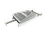 HERRAJES ALK Tabla de Planchar Serie Óptima Extraíble, Abatible y Giratoria para Muebles y Cajones 400x160mm