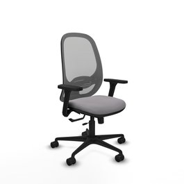 PIQUERAS Y CRESPO Silla de oficina Cilanco Gris con mecanismo Sincro/Traslack