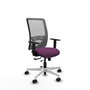 PIQUERAS Y CRESPO Silla de oficina Zulema con mecanismo Sincro/Traslack, Morado y Gris