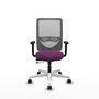 PIQUERAS Y CRESPO Silla de oficina Zulema con mecanismo Sincro/Traslack, Morado y Gris