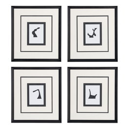 Cuadro Pintura Abstracto 4/M 44 X 50 cm (Set de 4)