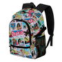 Karactermania Mochila Fight Fan 2.2 Barbie Comic Multicolor Ripstop 31 x 18 x 44 cm Ligera Urbana con Compartimento y Bolsillos