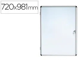 Bi-office Vitrina de anuncios magnética extraplana para interior 720x981 mm