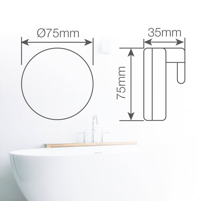 GSC Evolution Aplique baño LED Inada 4,5W 6500K IP44