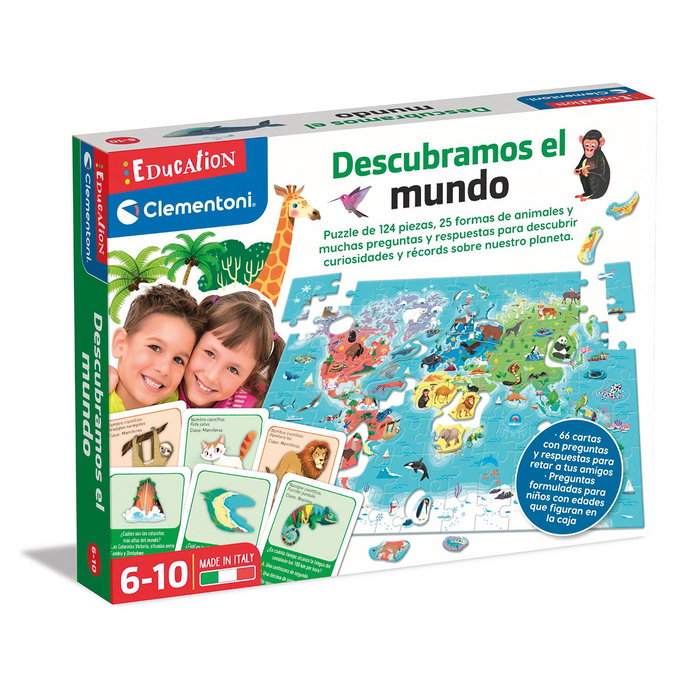 CLEMENTONI Descubramos el mundo 124 piezas