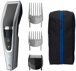 Philips 5000 series HC5630/15 Cortapelos lavable, 28 posiciones, tecnología DualCut, inalámbrico, 90 min