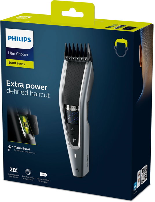 Philips Cortapelos Serie 5000 HC5630/15 Negro y Plata