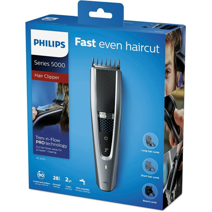 Philips Cortapelos Serie 5000 HC5630/15 Negro y Plata