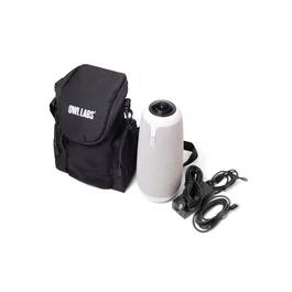 Owl Labs Estuche de Transporte Oficial para Meeting Owl 3, Funda Acolchada de Poliéster Negro con Correa, Protección Antirrayones para Cámara, Micrófono y Cables