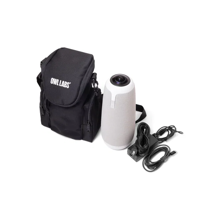 Owl Labs Estuche de Transporte Oficial para Meeting Owl 3, Funda Acolchada de Poliéster Negro con Correa, Protección Antirrayones para Cámara, Micrófono y Cables Owl Labs Estuche de Transporte Oficial para Meeting Owl 3, Funda Acolchada de Poliéster Negro con Correa, Protección Antirrayones para Cámara, Micrófono y Cables