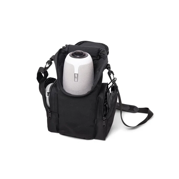 Owl Labs Estuche de Transporte Oficial para Meeting Owl 3, Funda Acolchada de Poliéster Negro con Correa, Protección Antirrayones para Cámara, Micrófono y Cables Owl Labs Estuche de Transporte Oficial para Meeting Owl 3, Funda Acolchada de Poliéster Negro con Correa, Protección Antirrayones para Cámara, Micrófono y Cables