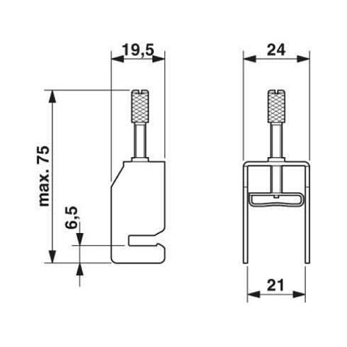 Phoenix Contact SK 20, Terminales para cableado eléctrico, Plata, 10 unidades