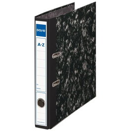 Dohe Archivador Palanca Archinovo Folio Lomo Estrecho Cartón Forrado Negro Jaspeado Set 12 Unidades (Set de 12)