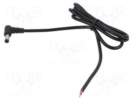 POS Cable de alimentación CC de 1m, conector angular DC 5,5/2,5mm
