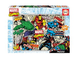 Educa Puzzle 1000 Piezas Marvel Comics (Hulk, Ironman, Captain América) 18498