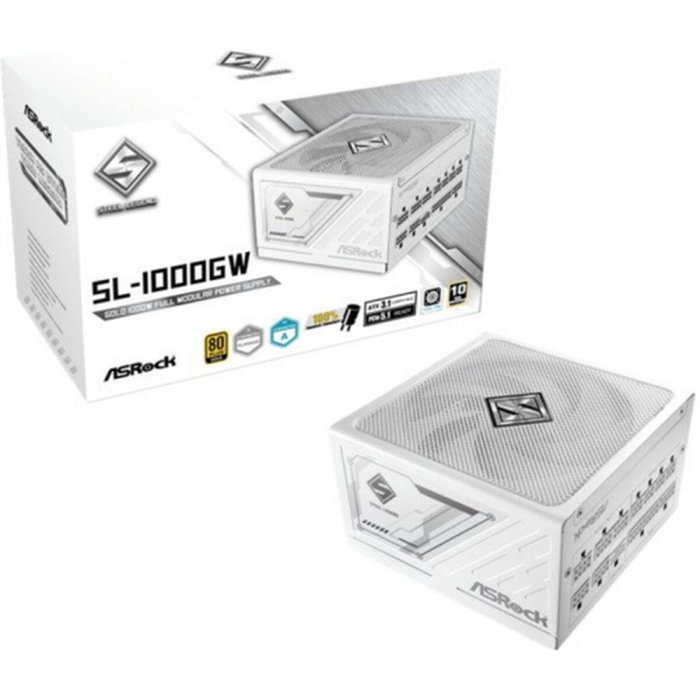 ASRock Steel Legend SL-1000GW 1000W ATX Blanco ASRock Steel Legend SL-1000GW 1000W ATX Blanco