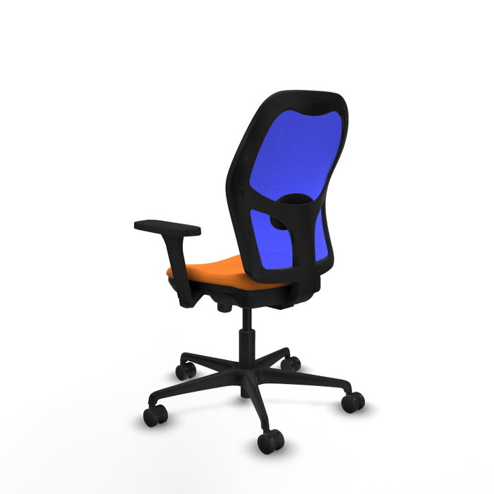 PIQUERAS Y CRESPO Silla de oficina Jorquera con mecanismo Sincro/Traslack, Azul y Naranja PIQUERAS Y CRESPO Silla de oficina Jorquera con mecanismo Sincro/Traslack, Azul y Naranja