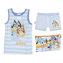 Pijama Tirantes Single Jersey Neceser Bluey Azul Claro