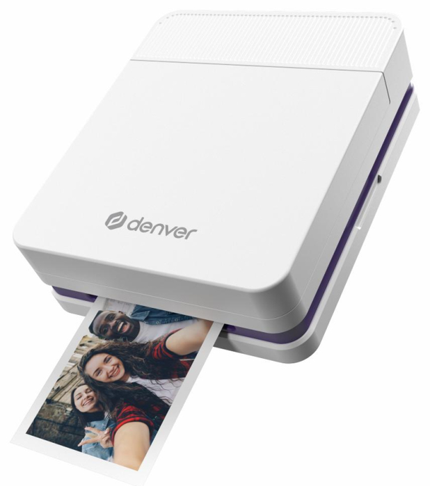Denver MCP-6010 Impresora Portátil Blanca Inalámbrica y USB-C Denver MCP-6010 Impresora Portátil Blanca Inalámbrica y USB-C