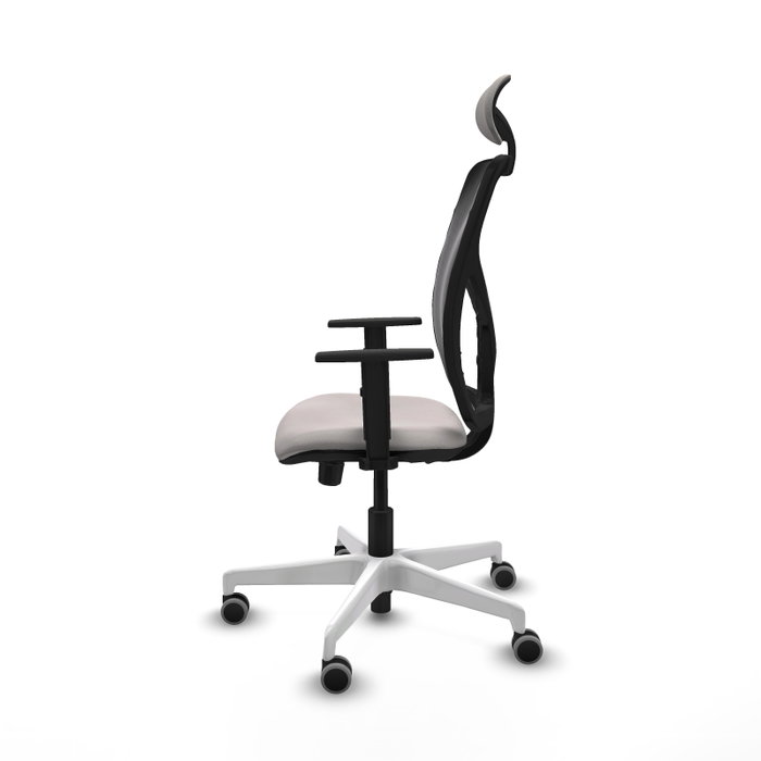 PIQUERAS Y CRESPO Silla de oficina Motilla con mecanismo Sincro/Traslack Blanco y Negro PIQUERAS Y CRESPO Silla de oficina Motilla con mecanismo Sincro/Traslack Blanco y Negro