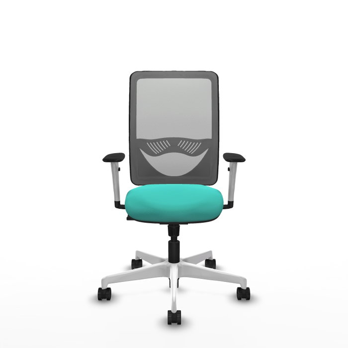 PIQUERAS Y CRESPO Silla de oficina Zulema con mecanismo Sincro, Turquesa y Gris PIQUERAS Y CRESPO Silla de oficina Zulema con mecanismo Sincro, Turquesa y Gris