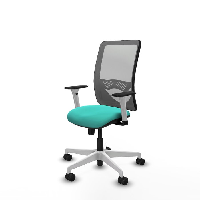 PIQUERAS Y CRESPO Silla de oficina Zulema con mecanismo Sincro, Turquesa y Gris PIQUERAS Y CRESPO Silla de oficina Zulema con mecanismo Sincro, Turquesa y Gris