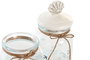 DKD Home Decor Bote Cristal y Gres Stella Maris 900ml