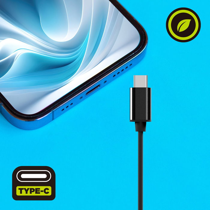 muvit for change auriculares estéreo E58 Tipo C negros