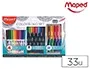 Maped Set de Dibujo 33 Piezas con Rotuladores Graph'Peps, Color'Peps y Lápices Duo