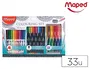 Maped Set de Dibujo 33 Piezas con Rotuladores Graph'Peps, Color'Peps y Lápices Duo