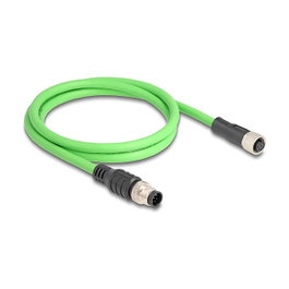 DeLOCK Cable M12 Codificado A 8 Pin Macho a Hembra 1 m